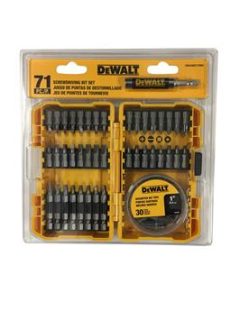 JUEGO DE PUNTAS DE DESTORNILLADOR 71 PC